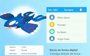Kyogre 6IVs Normal/Shiny