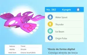 Kyogre 6IVs Normal/Shiny