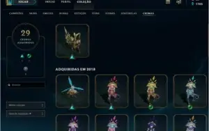 CONTA LVL 161/ TODOS OS CHAMPS / VÁRIAS SKINS