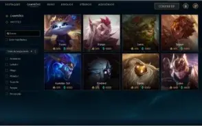 Conta de league of legends com primeiro email 709 skins