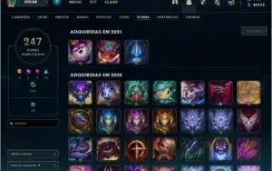 Conta League Of Legends + 150 skins MMR Diamond 1