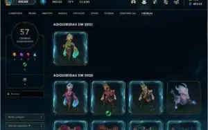 Conta League Of Legends + 150 skins MMR Diamond 1