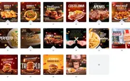 Pack Canva Alimentos - 40 Artes Editáveis