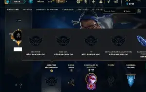 Unranked com 90 Champs e 78 Skins ( Ex Diamante ) (MAIN ADC)