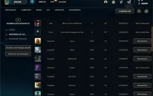 Conta ouro 2 com 25 Champs e 4 Skins + 11 Fragmentos