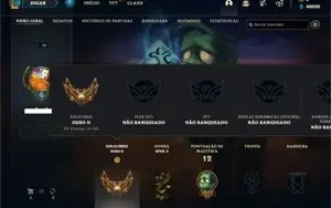 Conta ouro 2 com 25 Champs e 4 Skins + 11 Fragmentos