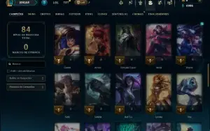 Ouro 2 com 55 Champs e 6 Skins