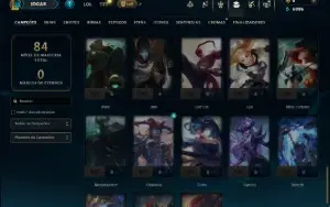 Ouro 2 com 55 Champs e 6 Skins
