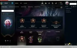Conta LoL - 219 Skins/126Champs/Passe Rainhas de Batalha ON