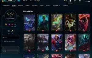 CONTA LEAGUE OF LEGENDS DIAMANTE 2 COM 259 SKINS