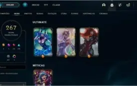 CONTA LEAGUE OF LEGENDS DIAMANTE 2 COM 259 SKINS