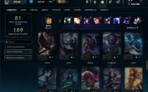 Ferro 2 com 70 Champs e 20 Skins