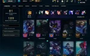 Ferro 2 com 70 Champs e 20 Skins