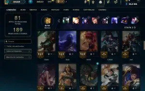 Ferro 2 com 70 Champs e 20 Skins