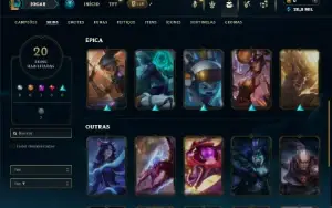 Ferro 2 com 70 Champs e 20 Skins