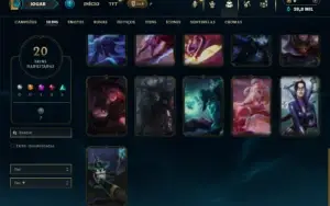 Ferro 2 com 70 Champs e 20 Skins