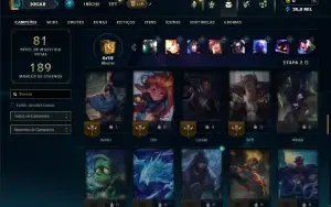 Ferro 2 com 70 Champs e 20 Skins