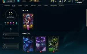 Ferro 2 com 70 Champs e 20 Skins