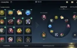 ESMERALDA IV + 9 SKINS (1 LENDÁRIA) + 37 +1 CAMPEÕES + PASSE