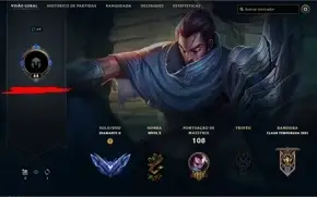 Conta de Lol - Diamante 2 - MMR BOM - 114 REAIS