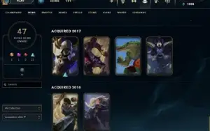 Conta platina 4 com skins e conteúdos raros