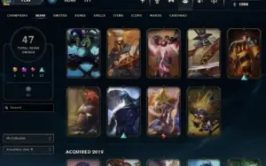Conta platina 4 com skins e conteúdos raros