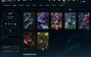 Conta platina 4 com skins e conteúdos raros