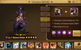 Reroll Summoners War lvl10 com Xiana + Shaina + Sabrina