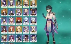 Conta AR 52 Xiao C1 + Childe + Baal + Mochileiro