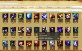 Conta Gold 1 +92 Champions +80 Icones +16 Skins +6 Pag.Runas