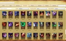 Conta Gold 1 +92 Champions +80 Icones +16 Skins +6 Pag.Runas