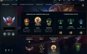 CONTA LOL COM 5K DE RP, LEONA EDIÇÃO DE PRESTÍGIO E MUITO MA