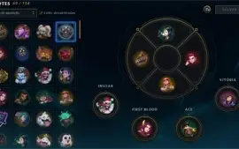 CONTA LOL COM 5K DE RP, LEONA EDIÇÃO DE PRESTÍGIO E MUITO MA