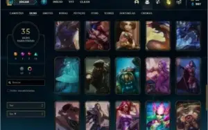 Conta ouro 1 na md10 ainda com 35 skins e 53 champs