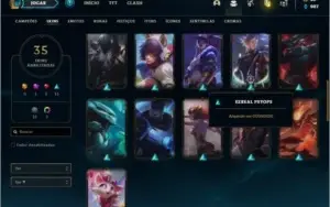 Conta ouro 1 na md10 ainda com 35 skins e 53 champs