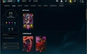 Conta ouro 1 na md10 ainda com 35 skins e 53 champs