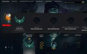 Conta lol platina 4 pra sair hoje sem email verificado