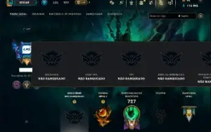 Unranked com TODOS os Champs e 287 Skins ( SUP / ADC / JG )