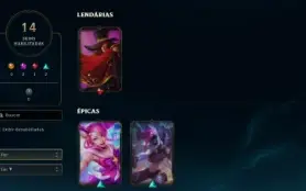 conta lol NFA, 10+ skins, lvl 80+, 50+ champs