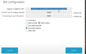 BOT PARA UPAR CONTA AUTOMÁTICA LOL (VITALICIO)
