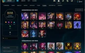 CONTA D1 I 1158 SKINS I TODOS OS EMOTES I EX CHALLENGER