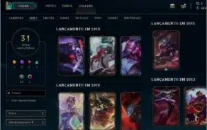 Platina II ~ 78 Champs ~ 31 skins ~ 99 ícones