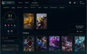 Platina II ~ 78 Champs ~ 31 skins ~ 99 ícones