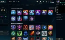 Conta LoL Diamante 3 EX Mestre - 134 skins