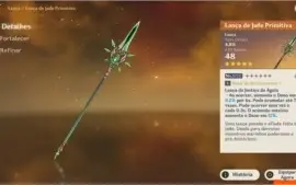 Conta com Qiqi + Lança Jade Primitiva 5 *