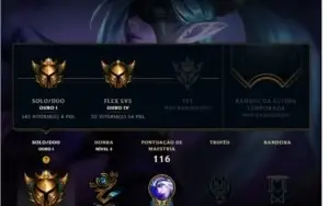 Conta - League Of Legends -  Gold 1 (Solo/Duo)