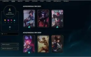 CONTA LOL PLATINA 4 52% Winrate