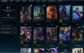 CONTA LOL PLATINA 4 52% Winrate