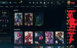 Conta League of Legends 106 skins, Ouro I