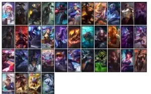 Conta ouro 1 com 48 Champs e 38 Skins